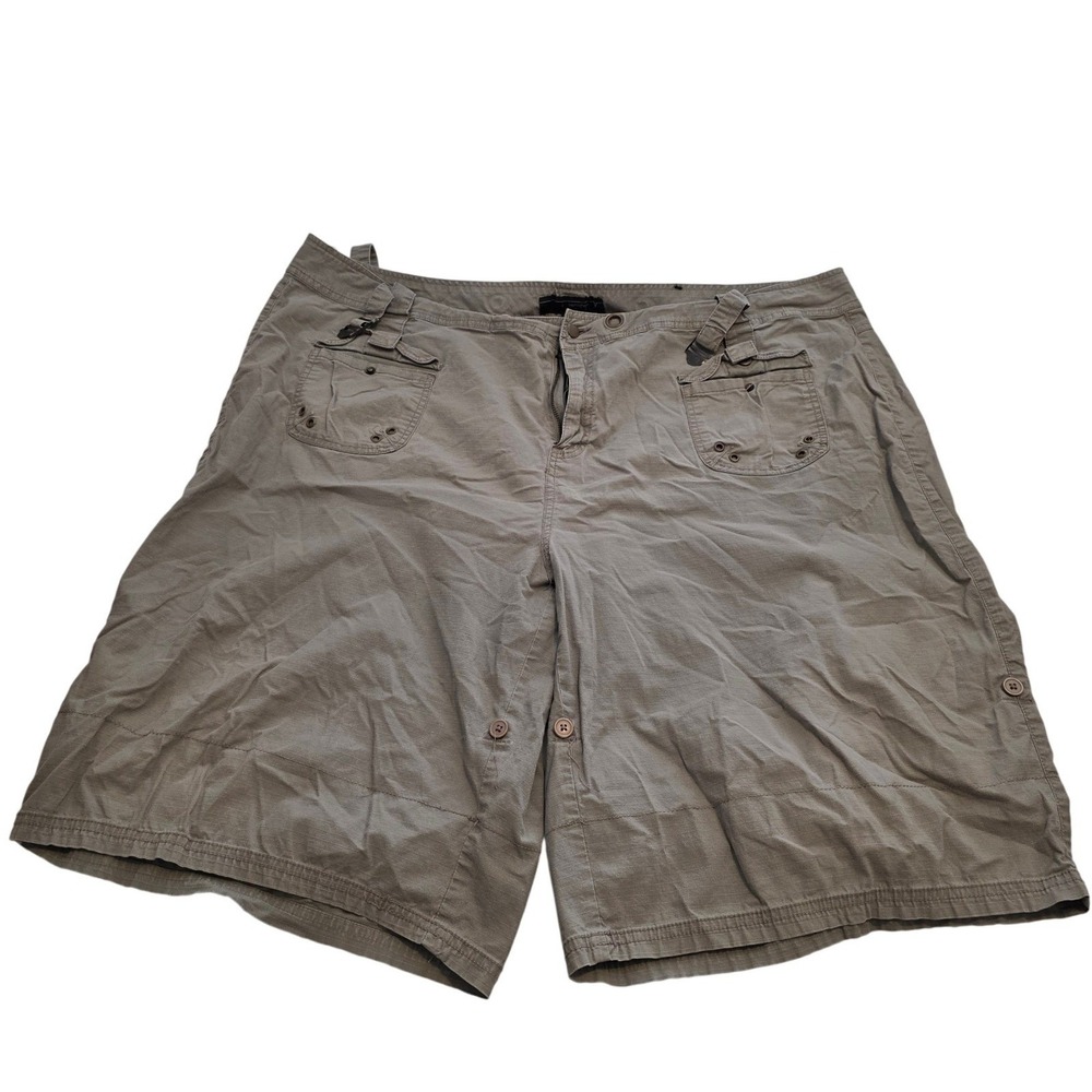 Venezia Shorts  Mens Sz 28 Green Ripstop‎ Cargo Shorts Y2K Gorpcore Tactical B&T